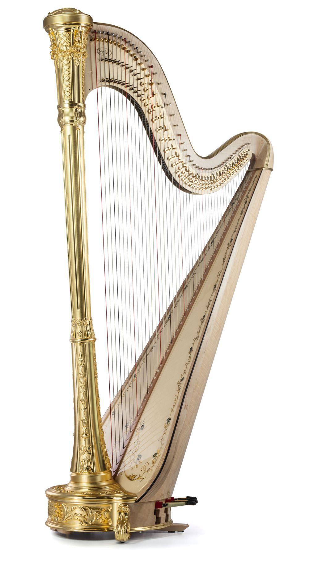 Gold Harp Logo - Iris Gold - Arpa Premium - Salvi Harps