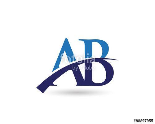 AB Logo - AB Logo Letter Swoosh Stock Image And Royalty Free Vector Files