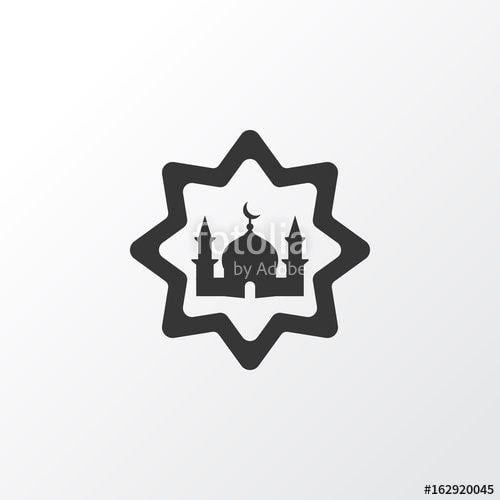 Trendy Church Logo - Church Icon Symbol. Premium Quality Isolated Masjid Element