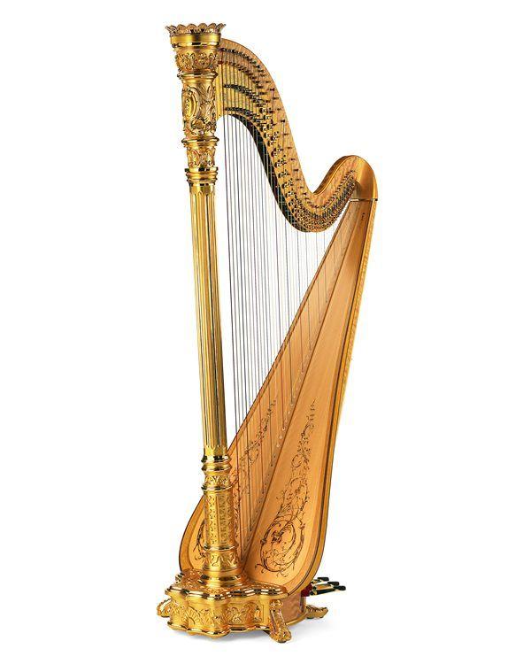 Gold Harp Logo - STYLE 23 GOLD CONCERT GRAND PEDAL HARP