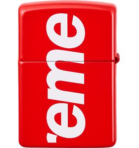 Red Box Q Logo - Supreme Zippo Lighter Red Box Logo SS18 New