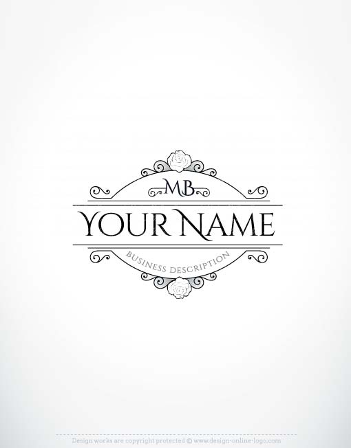 Frame Logo - Vintage Rose logo + FREE Business Card