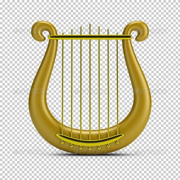 Gold Harp Logo - Golden Harp by AnatolyM | GraphicRiver