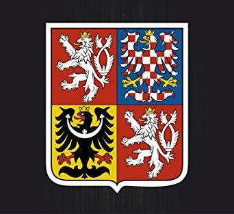 Czech Car Logo - Sticker Car Sticker Czech Republic Coat Of Arms Flag Emblem/: Amazon ...