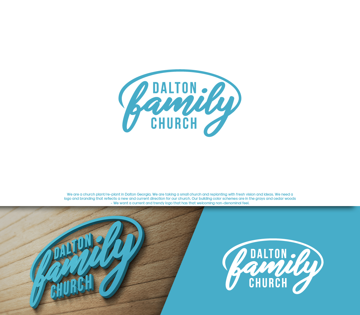 Trendy Church Logo - Personable, Bold, Church Logo Design for Dalton Family Church by ...