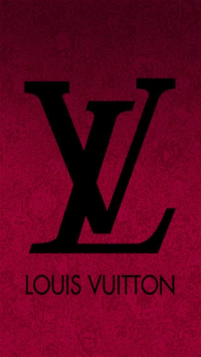 Red LV Logo - louis vuitton | Louis Vuitton & other Textures Wallpaper Phone ...