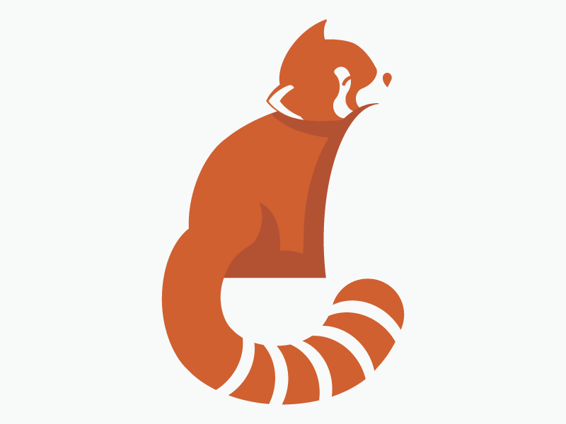 Red Panda Logo - Red Panda logo mark by Nerea Marta | Dribbble | Dribbble