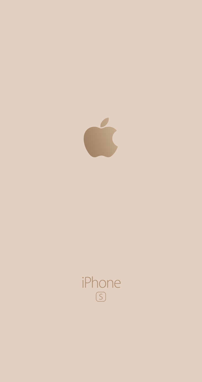 Apple Iphone Logo Gold