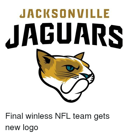 Jaguars New Logo - JACKSONVILLE JAGUARS Final Winless NFL Team Gets New Logo | Meme on ...