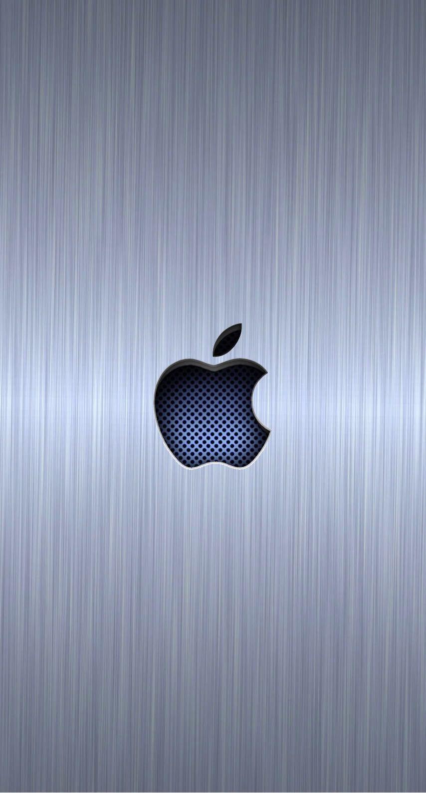 Silver 6 Logo - Apple logo cool blue silver. wallpaper.sc iPhone6s. Apple Fever