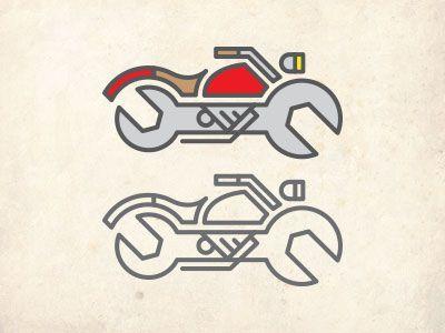 Motorcycle Service Logo - Motorcycle Mechanic Logo Color Study | logo~typo~icon~design | Logos ...
