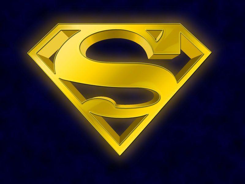 Yellow Superman Logo - superman man of steel emblems