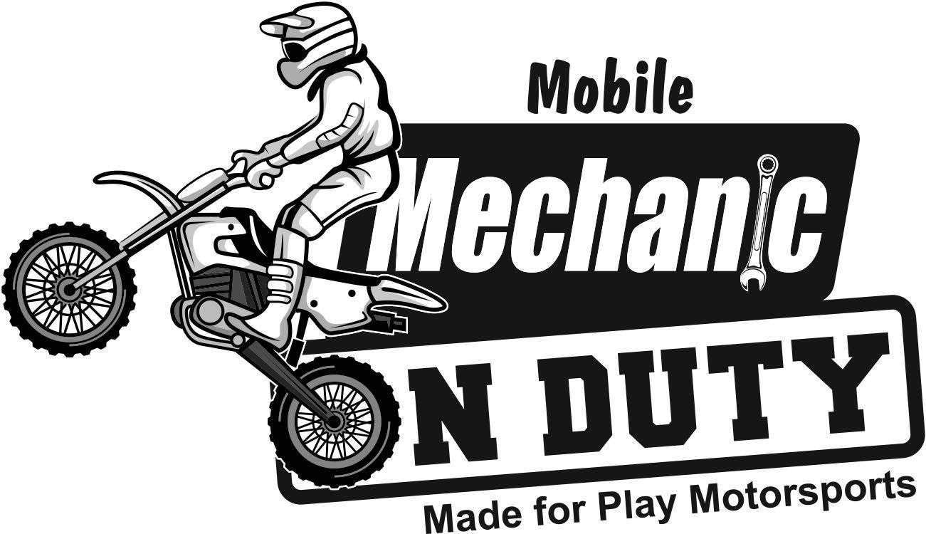 Black and White Dirt Bike Logo - Made for Play Mx - On-site & Mobile Motorsports MechanicMade for ...