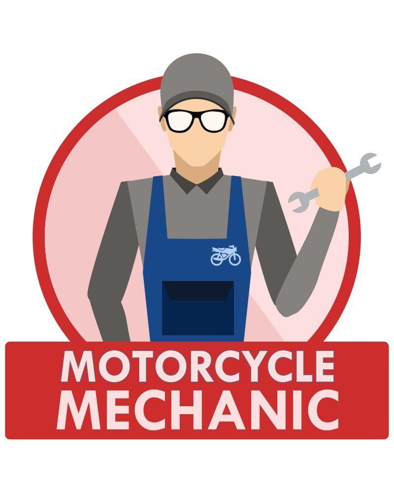 Motorcycle Mechanic Logo - Motorcycle Mechanic