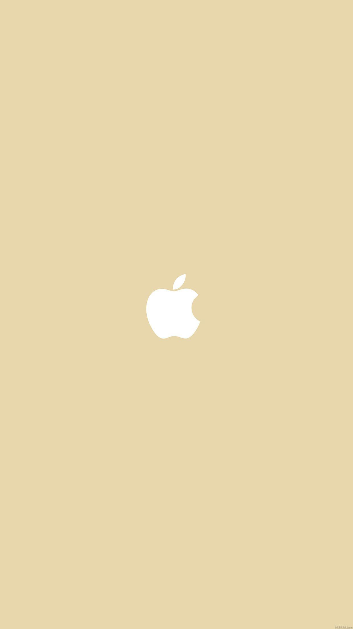 Gold iPhone Logo - iPhone6papers - va55-simple-apple-logo-gold-minimal