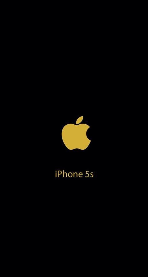 Gold iPhone Logo - iPhone 5s Wallpaper