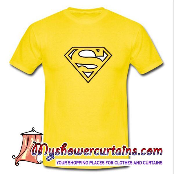 Yellow Superman Logo - Yellow Superman Logo T shirt