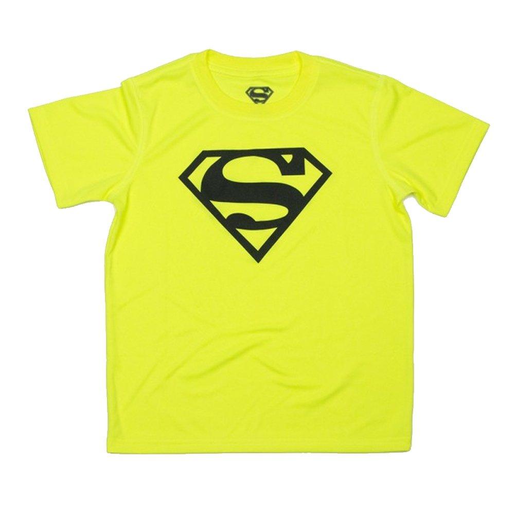 Yellow Superman Logo - Superman Logo Neon Yellow Youth T-Shirt
