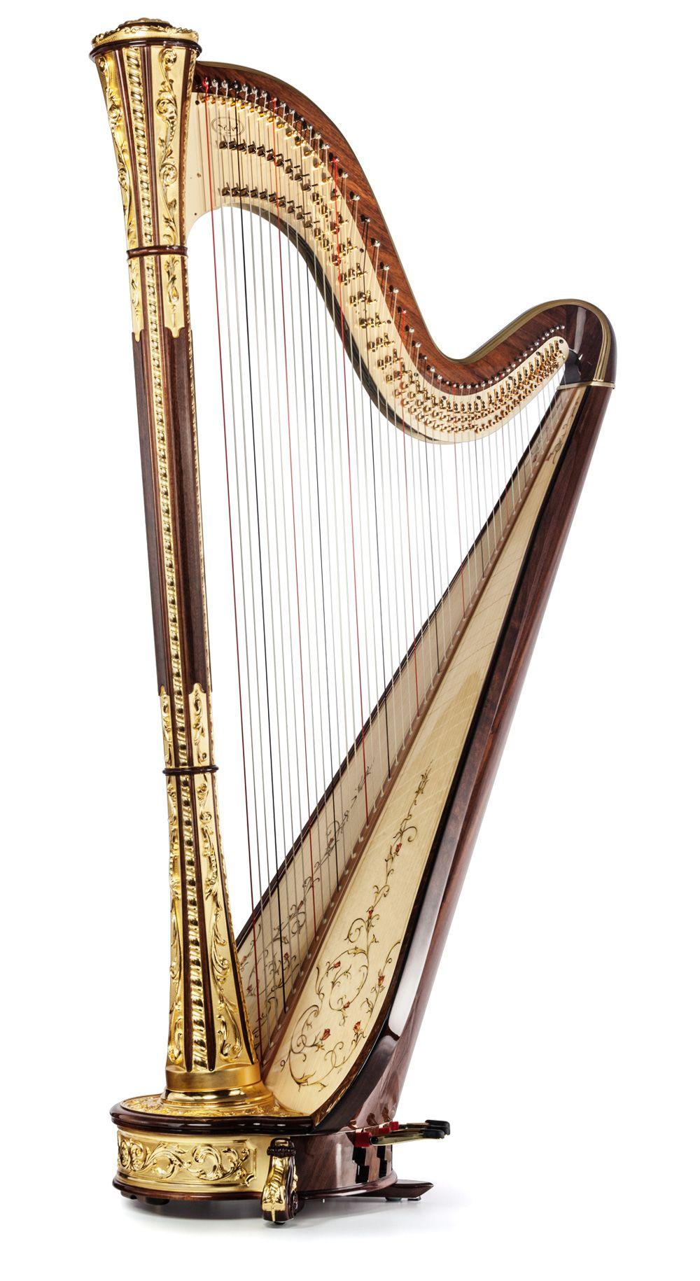 Gold Harp Logo - Minerva Gold - Arpa Premium - Salvi Harps