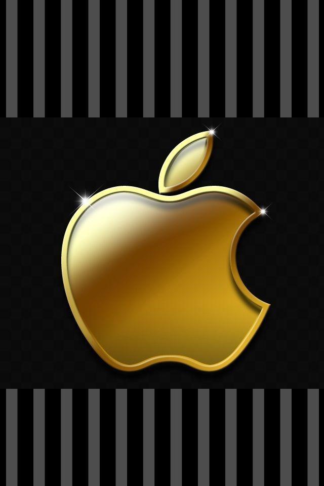 Gold iPhone Logo - Gold iPhone 6 Logo image. Apple'tite!. Apple wallpaper