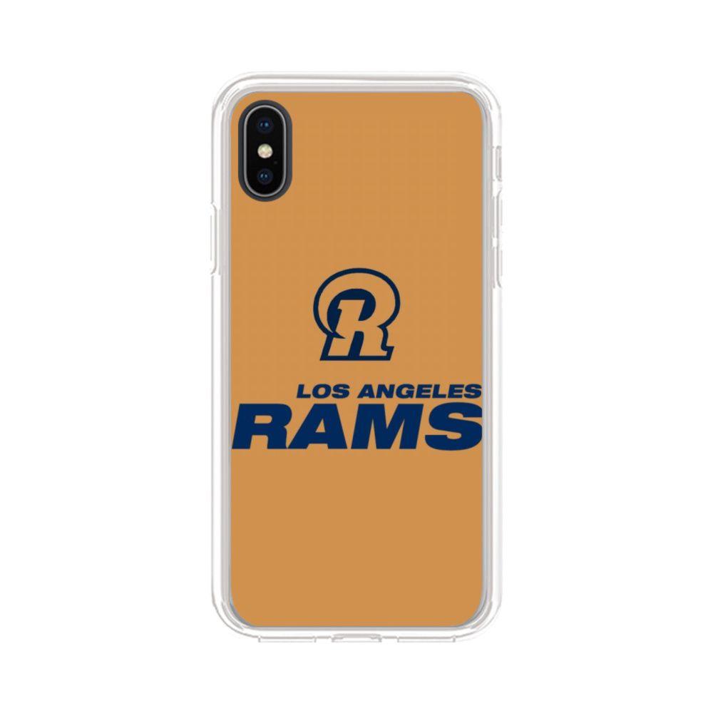 Gold iPhone Logo - Los Angeles Rams Logo Gold iPhone XS Max Clear Case | CaseFormula