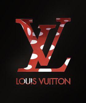 Red LV Logo - LOUIS VUITTON