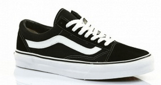 Black and White Shoe Logo - Vans Old Skool Black White shoe VN000D3HY28
