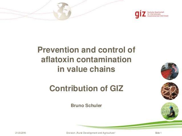 Contamination the Division Logo - Prevention and control of aflatoxin contamination in value chains :…