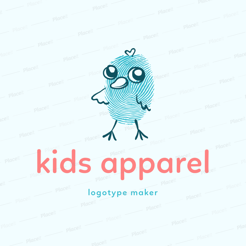 Clothing Store Logo - Placeit - Apparel Logo Maker for Kids Clothing Brands