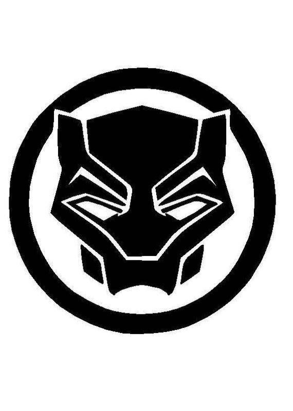 Black and White Panther Logo - Black Panther Logo Symbol Vinyl Decal Sticker FREE SHIPPING | Etsy