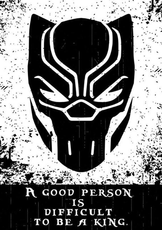 Black Panther Logo - Black Panther Logo Poster Wall Decal Birthday Party