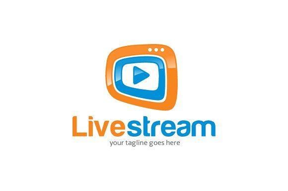 Google Stream Logo - Live Stream Media Player Logo Logo Templates Creative Market