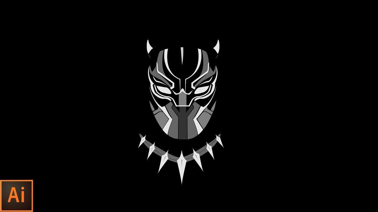 Black Panther Logo - how to make black panther logo. illustrator tutorial