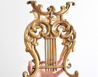 Gold Harp Logo - Gold harp | Etsy