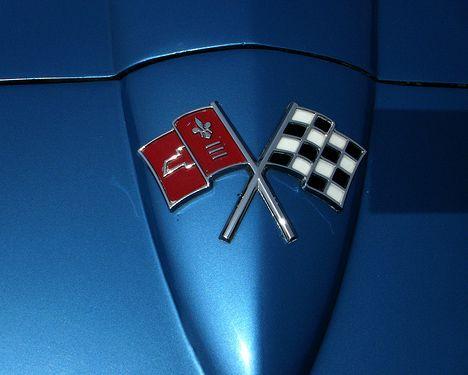 Blue Corvette Logo - Corvette Logo: Vette Stingray Coupe. Restored Classic corvettes