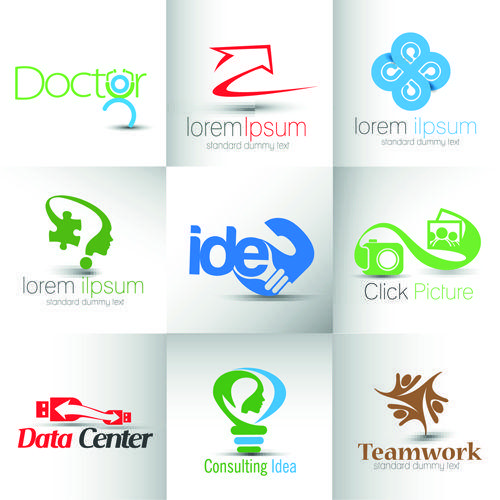 Modern Art Logo - Modern business logos design art vector 03 free download