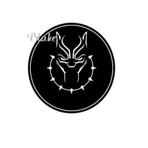 Black Panther Logo - Black Panther SVG Black panther logo symbol necklace wakanda