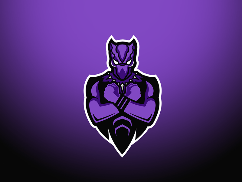 Black Panther Logo - Black Panther Mascot Logo by PLUTO | Dribbble | Dribbble