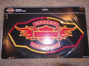 Xx Flame Logo - Harley Davidson XX Large Chenille H D Flame Bar & Shield Emblem