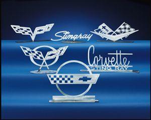 Blue Corvette Logo - Car Art Work: Corvette in Steel