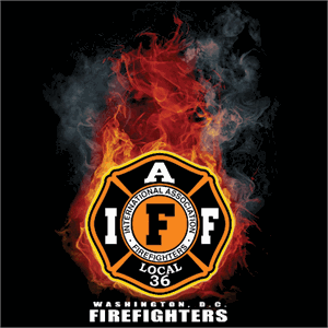 Xx Flame Logo - IAFF FLAME (Black Shirt) (29)