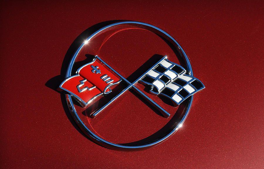 Blue Corvette Logo - 1962 Chevy Corvette Emblem Photograph by Gordon Dean II