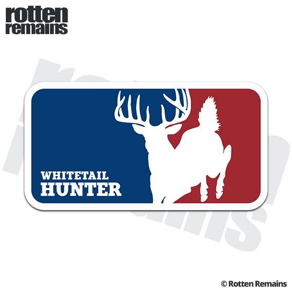 Deer Hunter Logo - Whitetail Hunter Logo Buck Deer Hunting Sticker Decal : Rotten