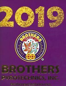 Brothers Firework Logo - BROTHERS PYROTECHNICS FIREWORKS CATALOG 2019 | eBay