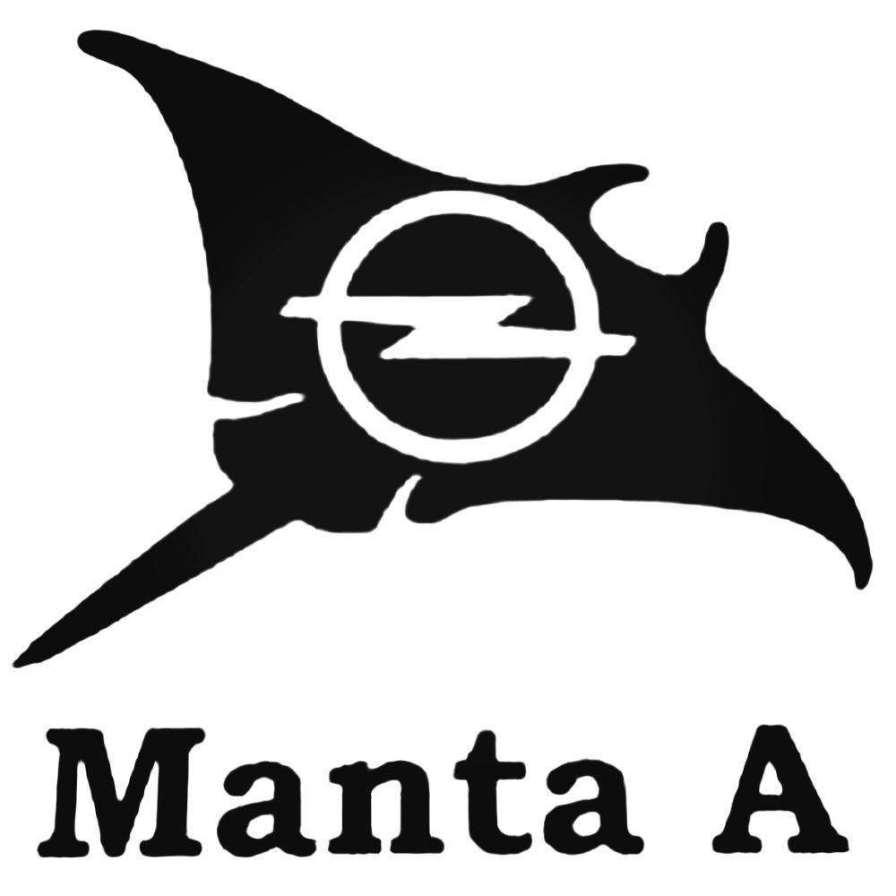 Manta Logo - Opel Manta Logo Decal Sticker