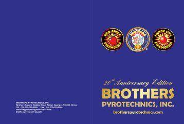 Brothers Firework Logo - Brothers Fireworks Catalog from Red Apple® Fireworks