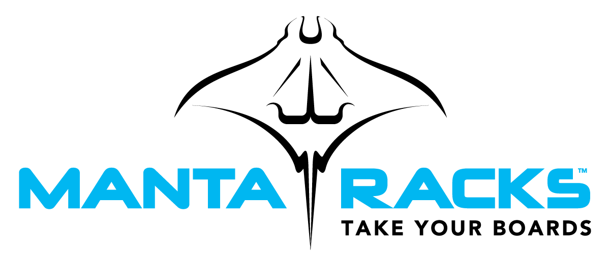 Manta Logo - Paddleboard Racks for Boats. SUP Rack for Boats. Kayak Rack for Boats