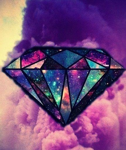Diamond Supply Galaxy Logo - Diamond discovered by Mia on We Heart It