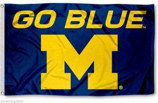 Go Blue Logo - Michigan Wolverines Go Blue Logo Flag [MCX1525] - $12.00 : Anna Flag ...