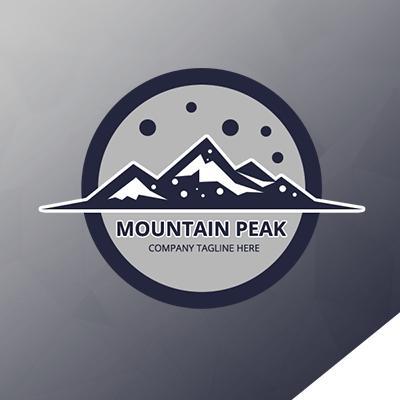 S M for Mountain Logo - Tag in Mountain Star Logo Templates & Themes from PCMShaper